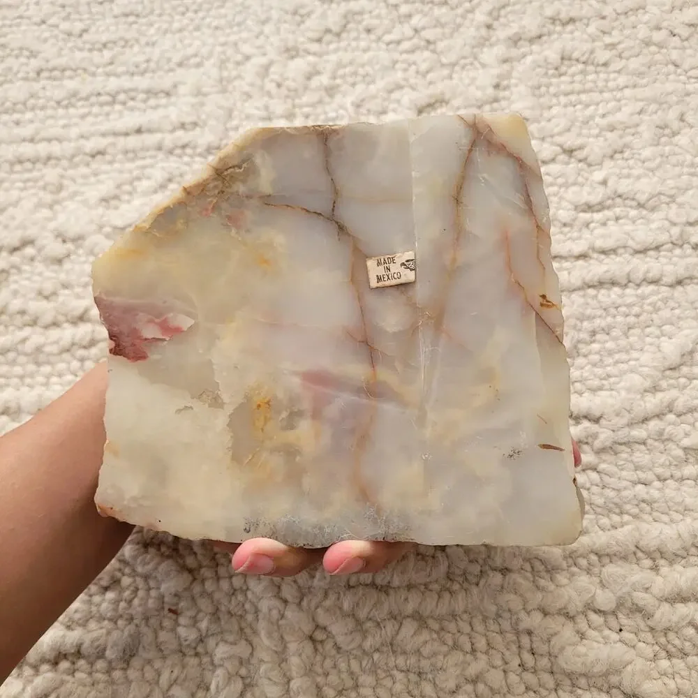 Handcarved Marble Onyx Stone ashtray MCM